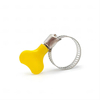 American type thumb screw hose clamp with color plastic handle for gas pipe