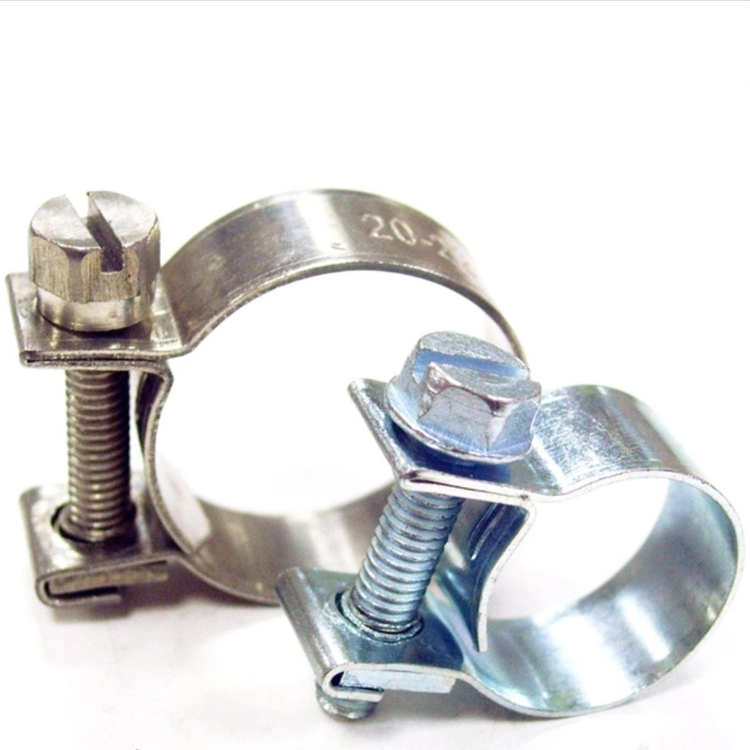 Galvanized iron mini hose clamps for industrial